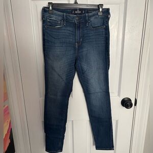 Hollister High-Rise Dark Wash Super Skinny Jeans